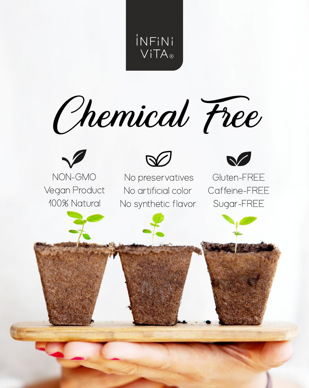 Infini Vita tea serving with poured cup ready for a calming moment.