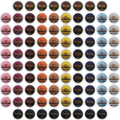 InfuSio variety-pack coffee pods for Keurig brewers delivering 96 cups in 12 flavors