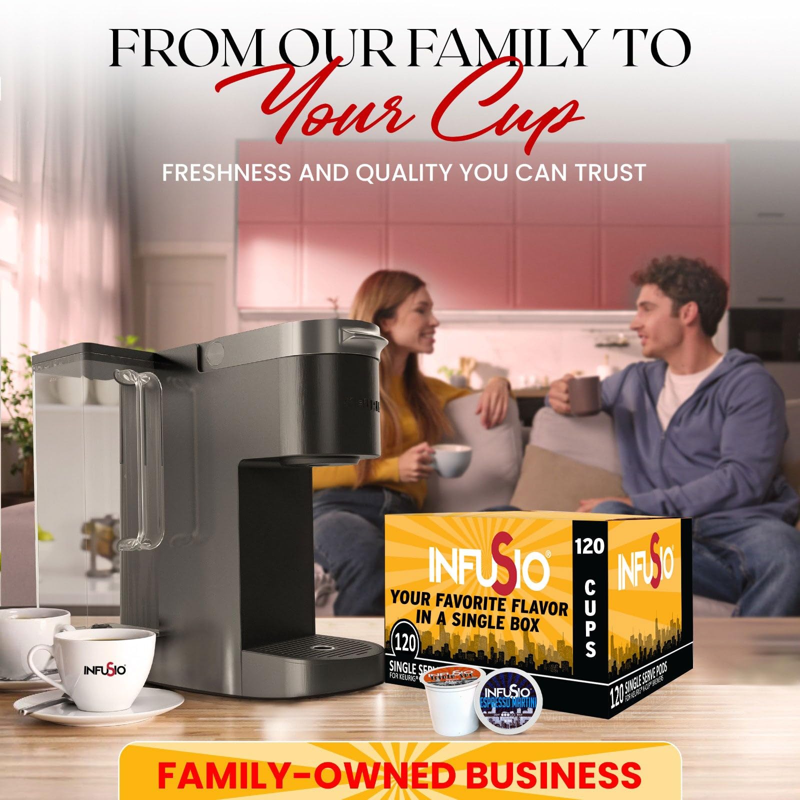 InfuSio old fashioned pods offer a classic twist with smooth coffee richness.