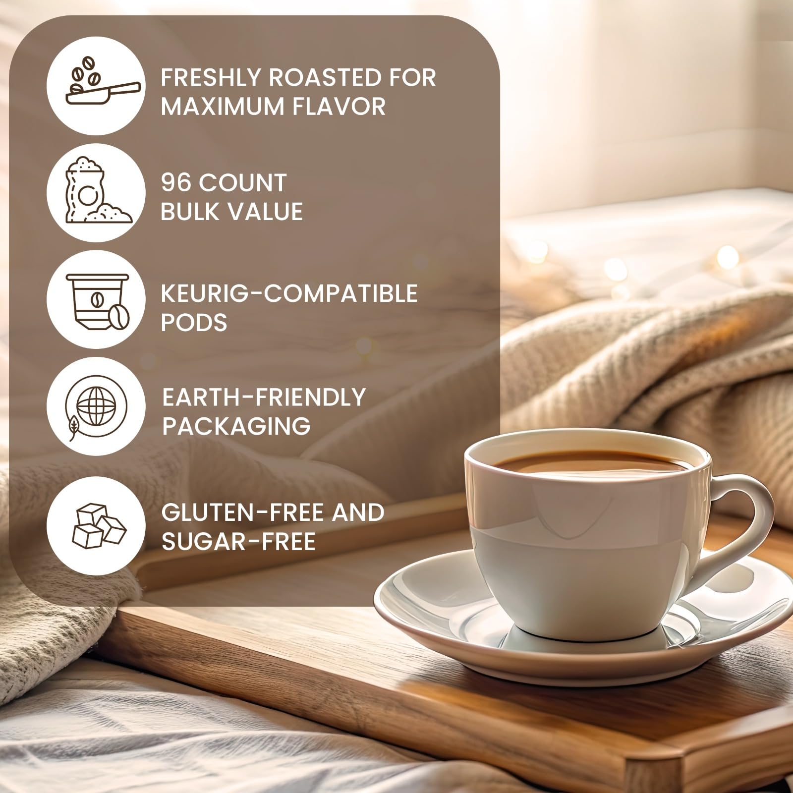 InfuSio Keurig-compatible pods for simple, mess-free brewing