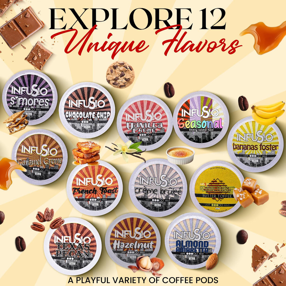 InfuSio twelve flavors on display to inspire morning rituals.