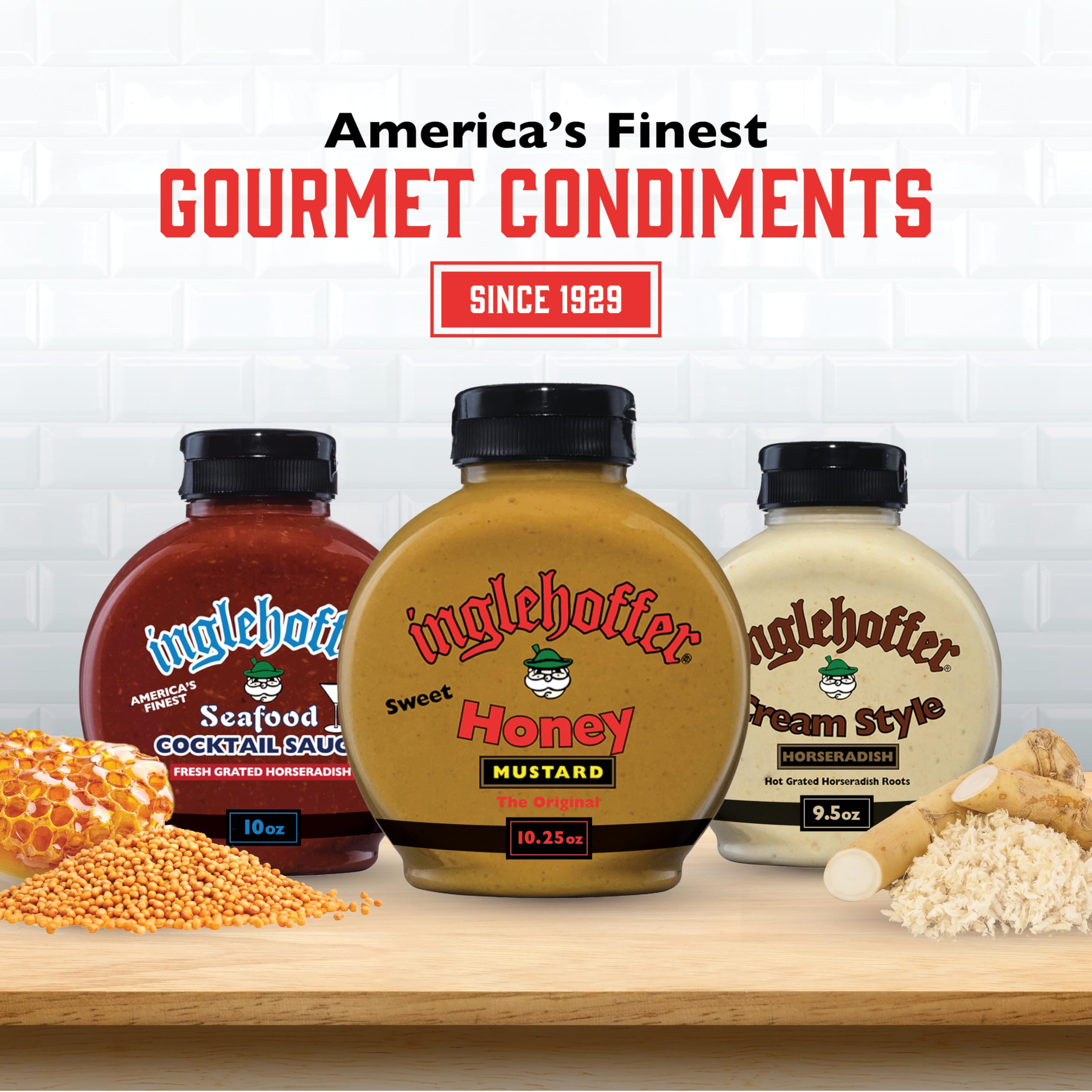 Ingredient focus on real honey in Inglehoffer honey mustard