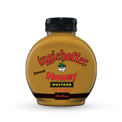 Inglehoffer Original Honey Mustard label highlighting premium ingredients for bold sandwiches