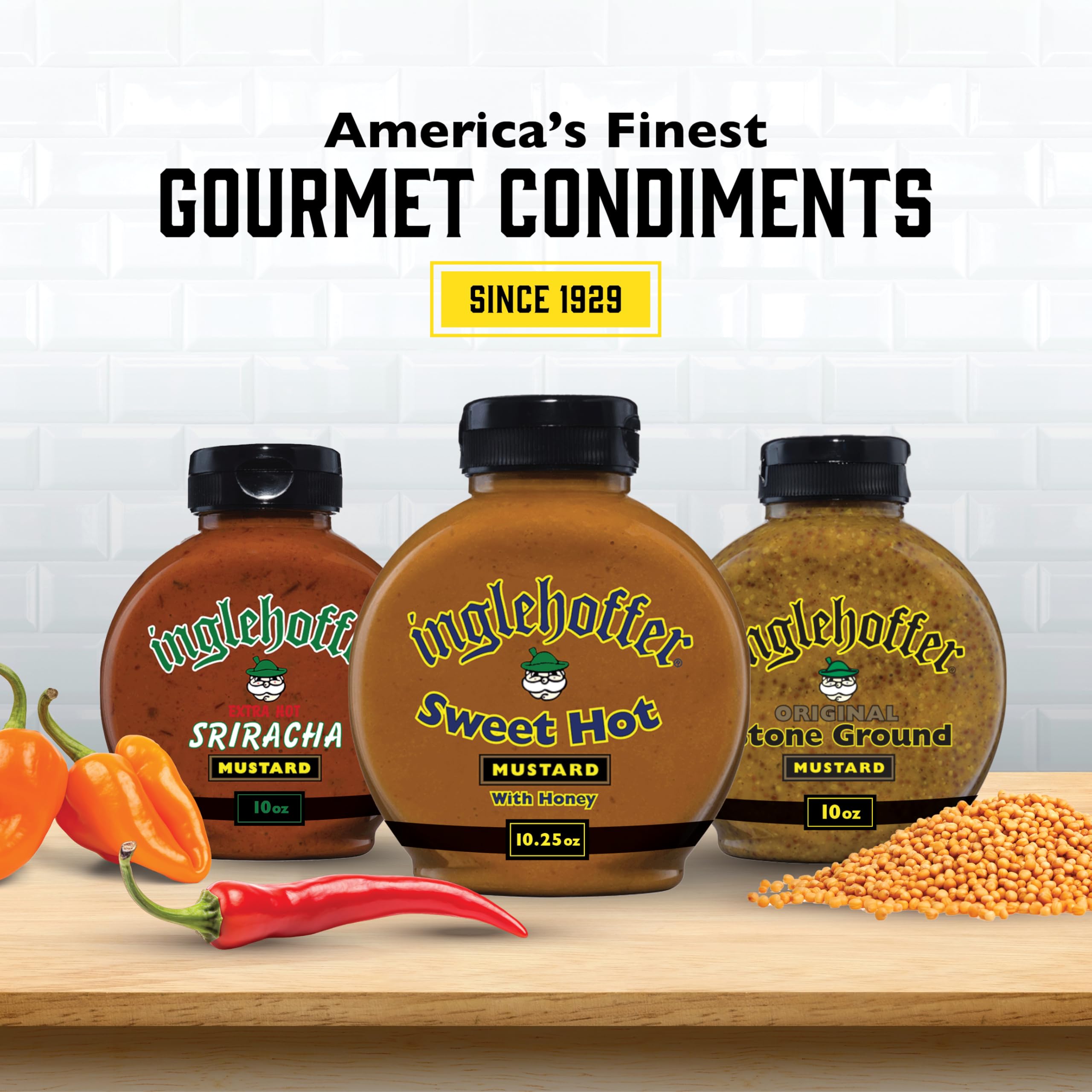 Inglehoffer Sweet Hot Mustard pairs with Brussels sprouts for depth