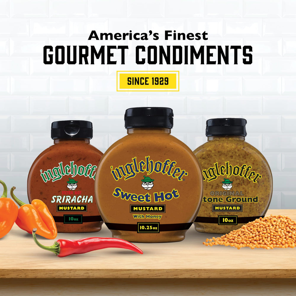 Inglehoffer Sweet Hot Mustard pairs with Brussels sprouts for depth