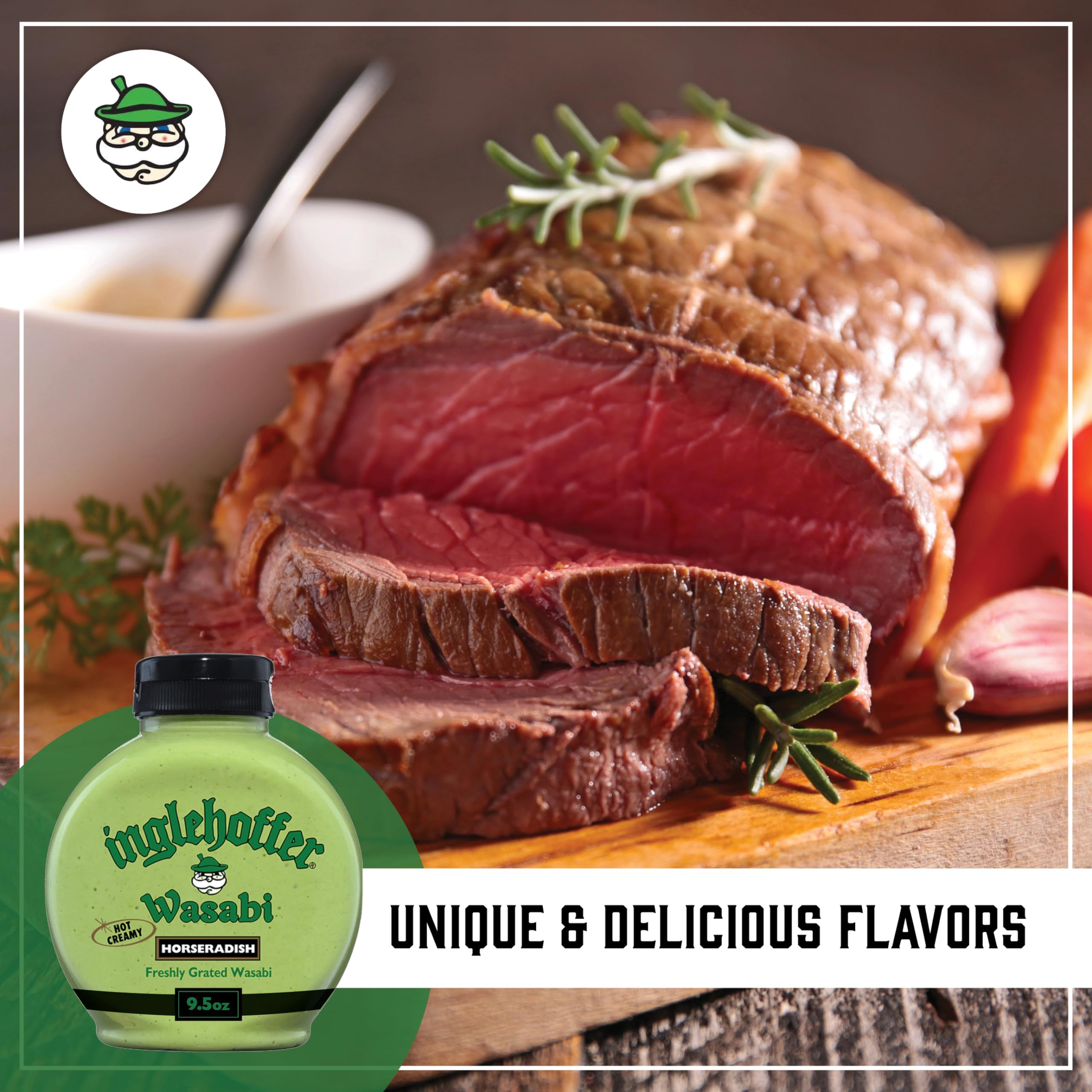Sushi and crab cake dipping upgrade with creamy, zesty wasabi heat