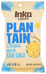 Inka Crops plantain chips sea salt – crisp, satisfying snack.