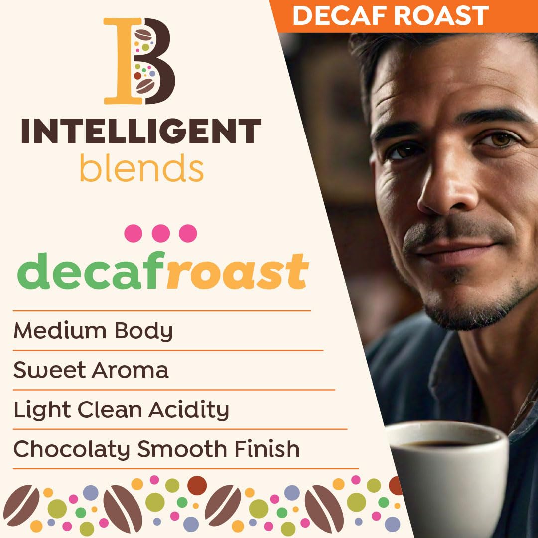 Intelligent Blends Arabica pods fitting a Keurig-style brewer for convenient use.