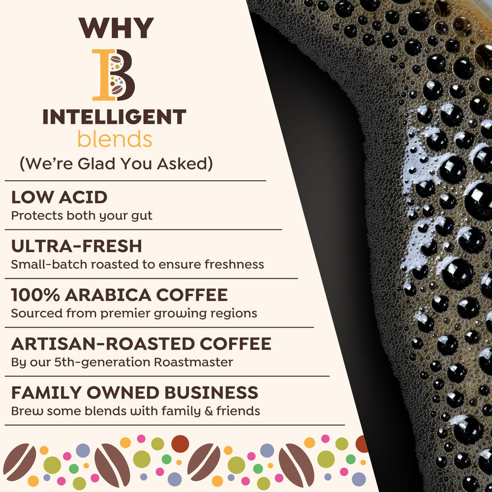 K-Cup compatible single-serve Intelligent Blends pods for quick, convenient brew.