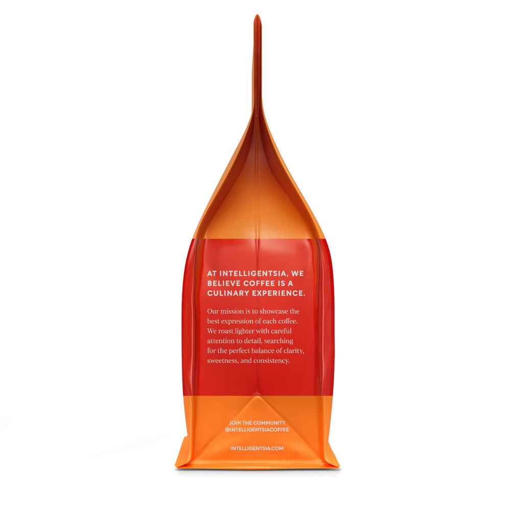 Intelligentsia aroma rising from cup boosts morning mood.