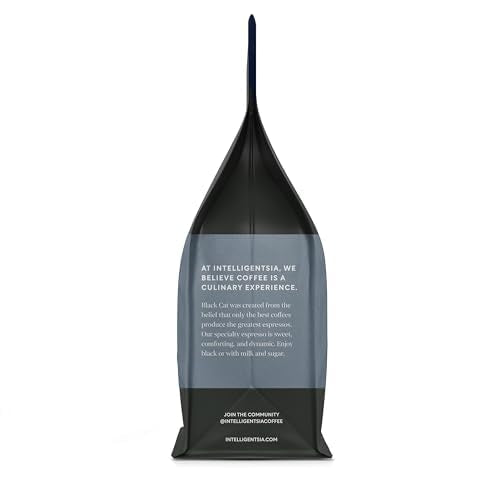 Intelligentsia Black Cat Classic Espresso label closeup communicates cherry and orange notes