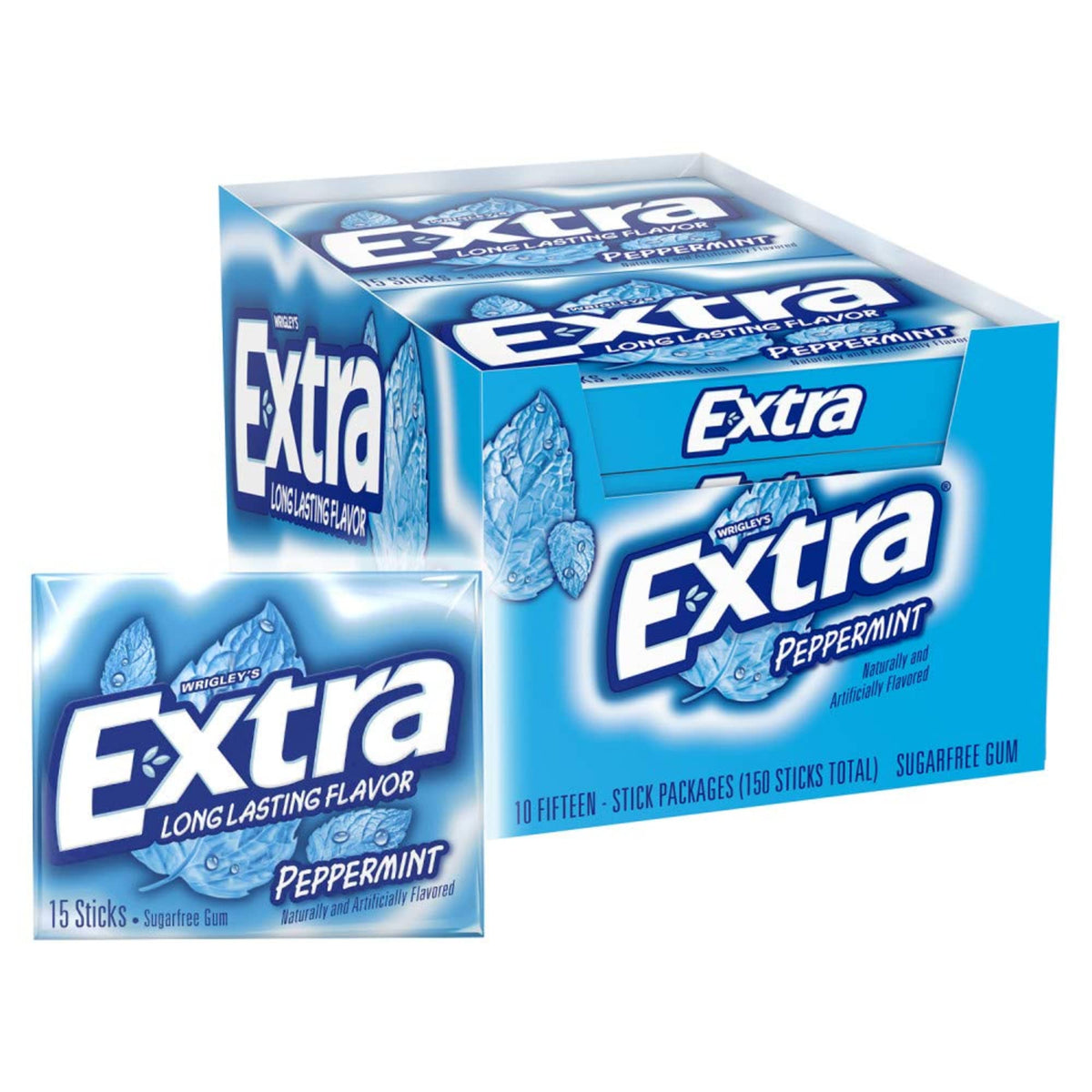 Intotal LAIBY peppermint gum front view mega pack for long-lasting freshness