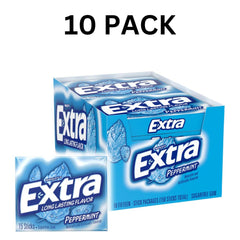 Intotal LAIBY peppermint gum open pack showing 150 pieces for on-the-go use