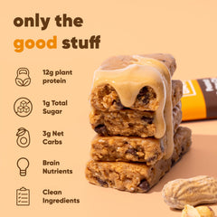 IQBAR bar on desk ready for breakfast or a quick energy boost.