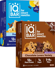 IQBAR fruit and chocolate bar pack for on-the-go energy.