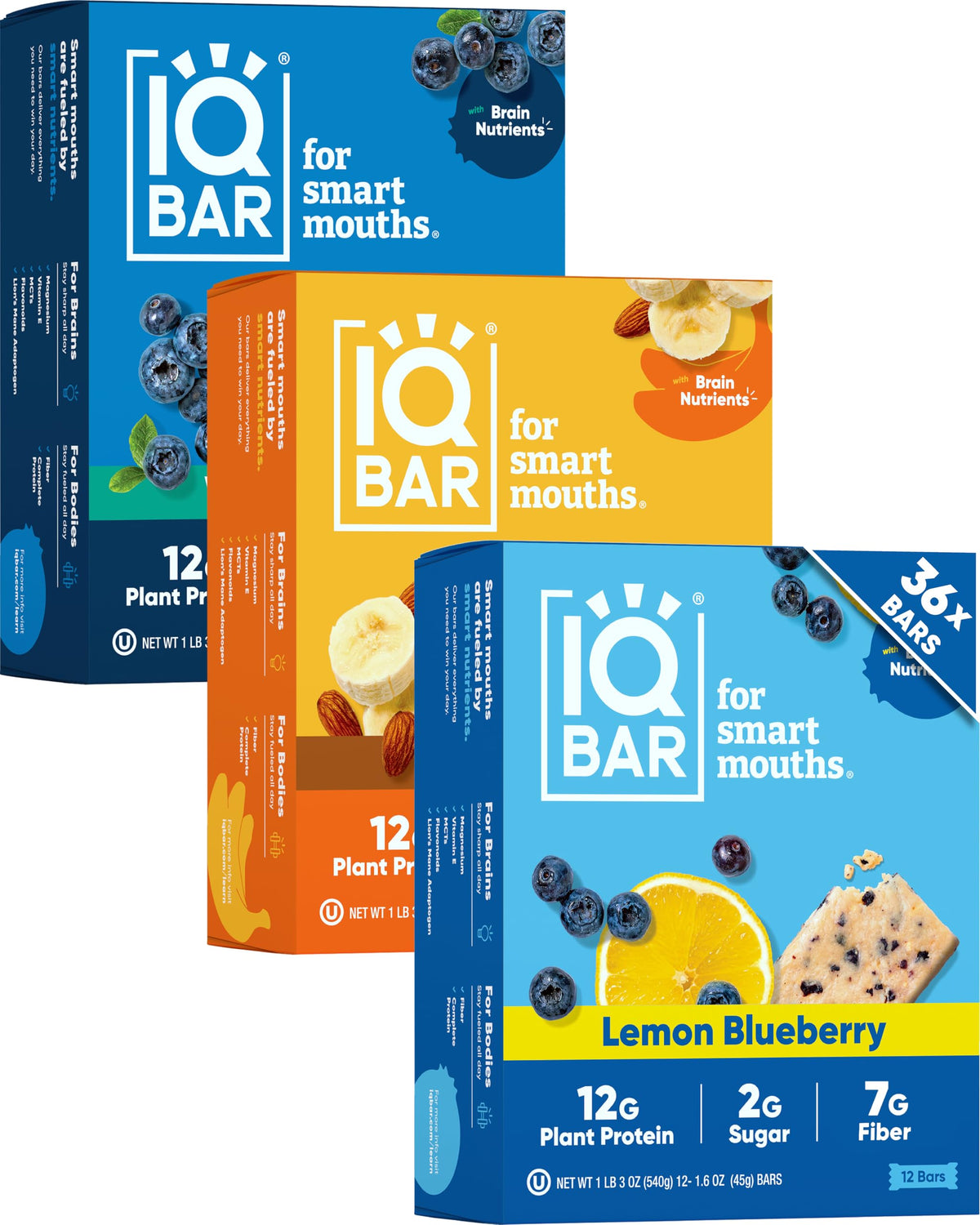 IQBAR fruit lovers variety pack on display for on-the-go energy