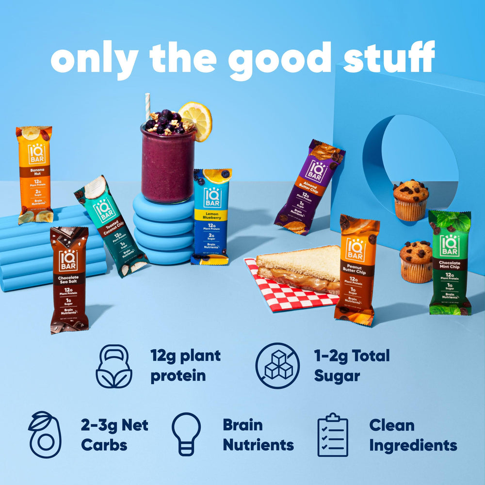 IQBAR gluten-free, dairy-free vegan option suitable for sensitive diets.