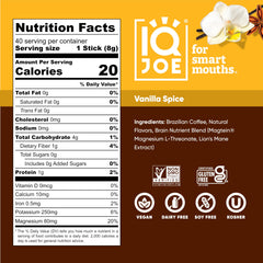 IQBAR IQJOE mushroom coffee in hot cup for clear energy boost.