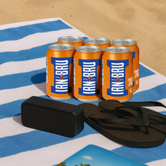 IRN-BRU original glass serve, crisp fizz enhances meal pairing.