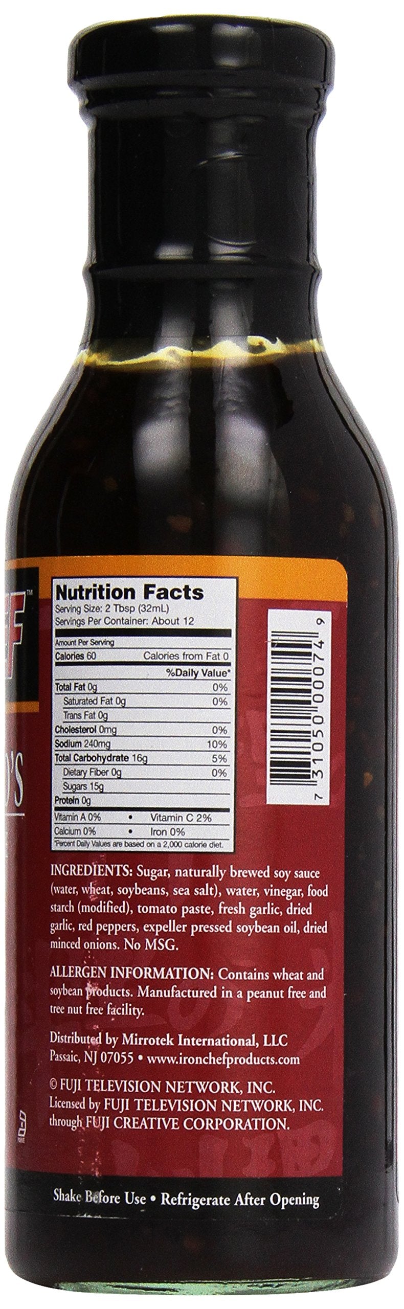 Iron Chef General Tso's Sauce pouring glaze adds flavor to meals.
