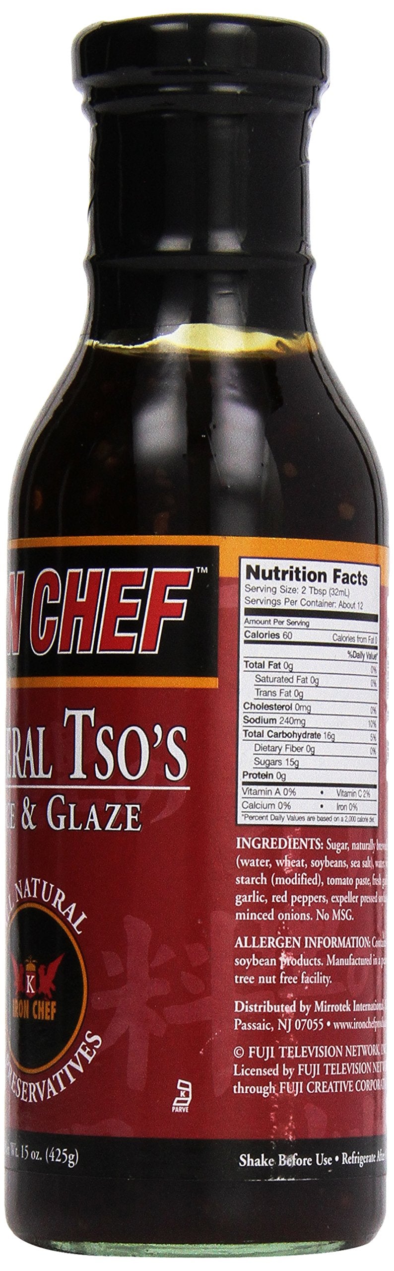 Stir-fry preview with Iron Chef General Tso's Sauce coating veggies.