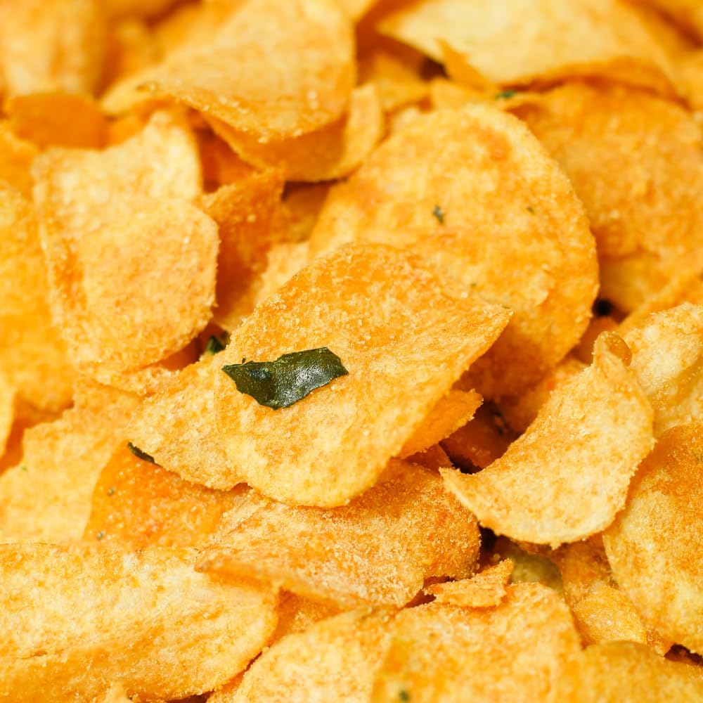 Irvins Salted Egg Potato Chips three-pack keeps cravings ready to share.