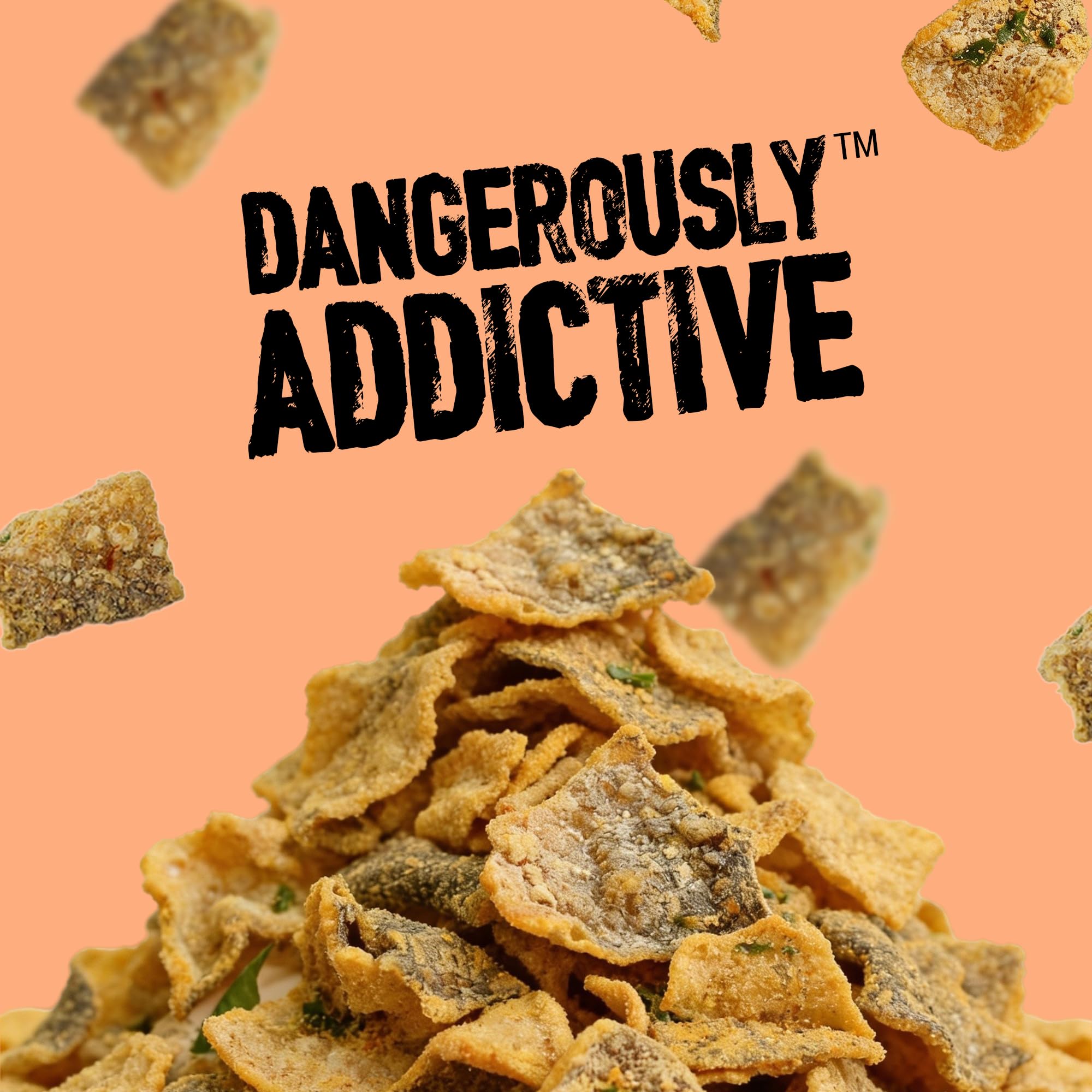 IRVINS Salted Egg Salmon Skin Crisps protein-rich snacking with omega-3.