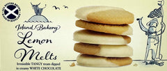 Island Bakery Lemon Melts packaging: resealable box for sharing or savoring at home