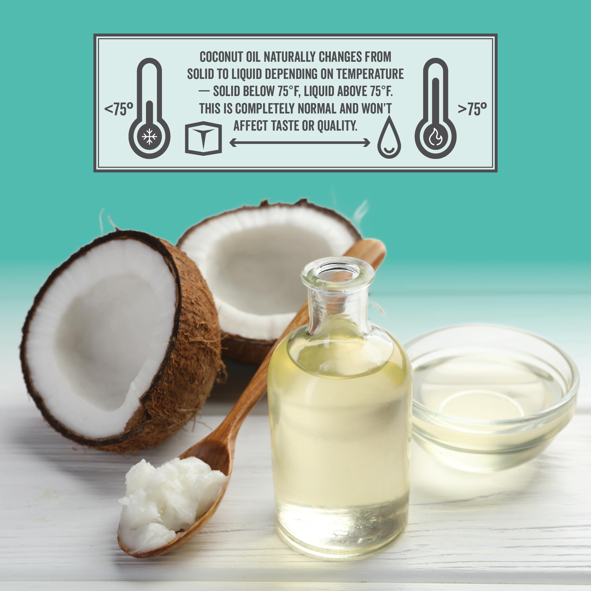 Coconut flavor and tangy aroma from Island Fresh coconut oil in dishes.