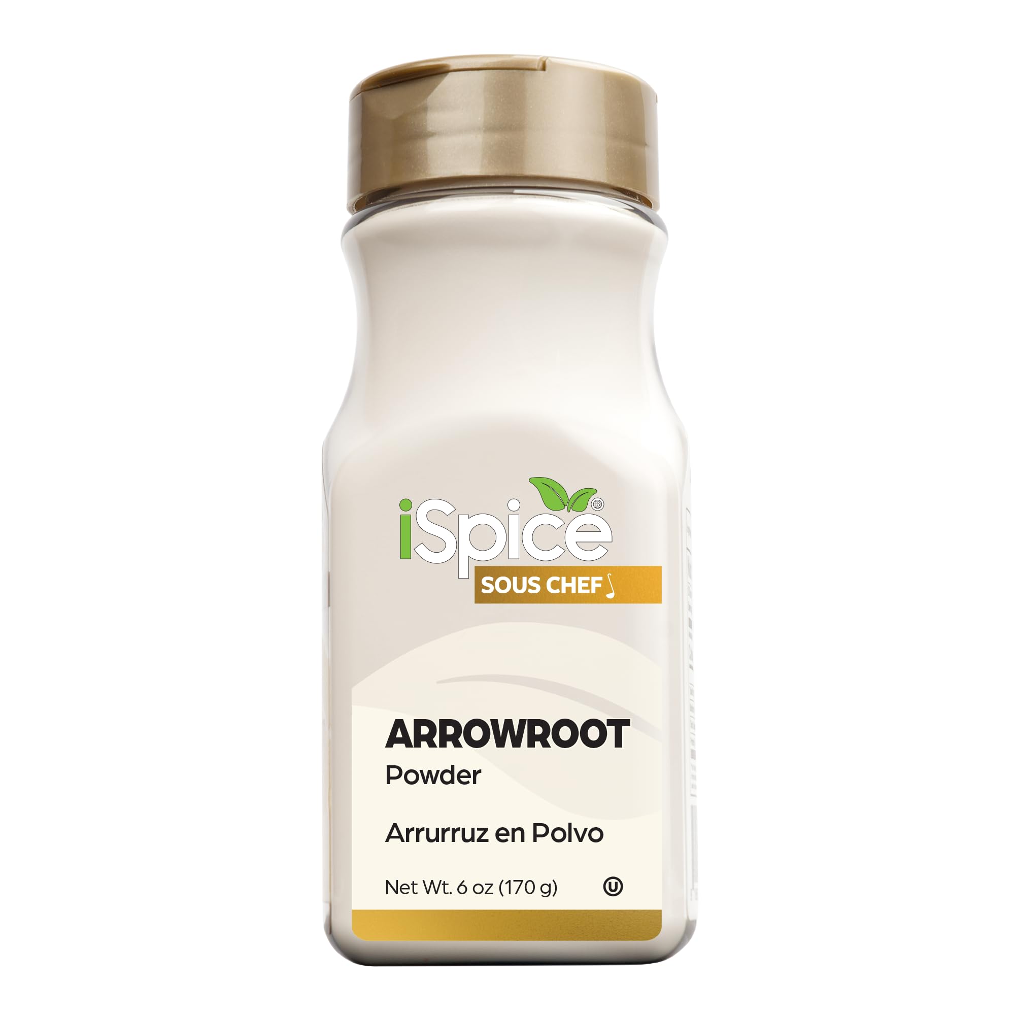 iSpice Arrowroot Powder in a bowl thickening a sauce