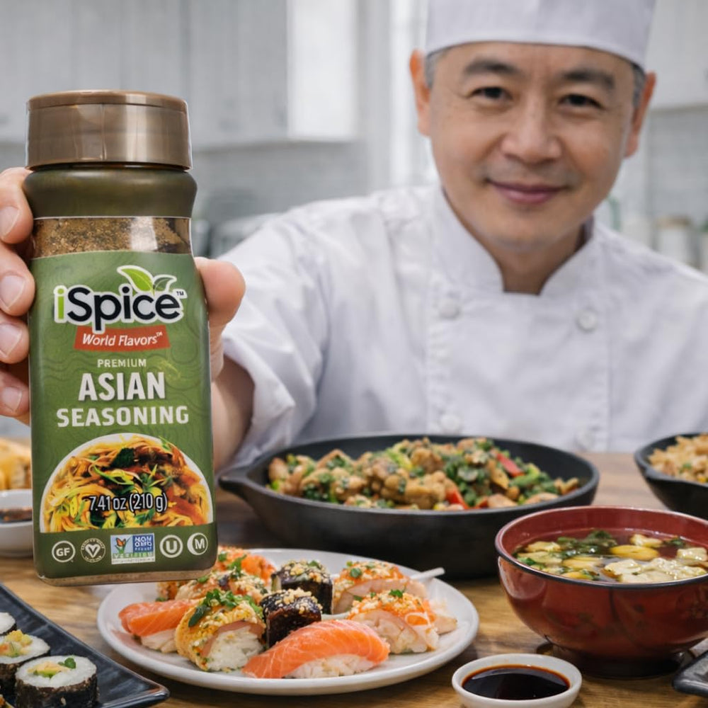 iSpice Asian seasoning on the grill adds easy, flavorful finishes.
