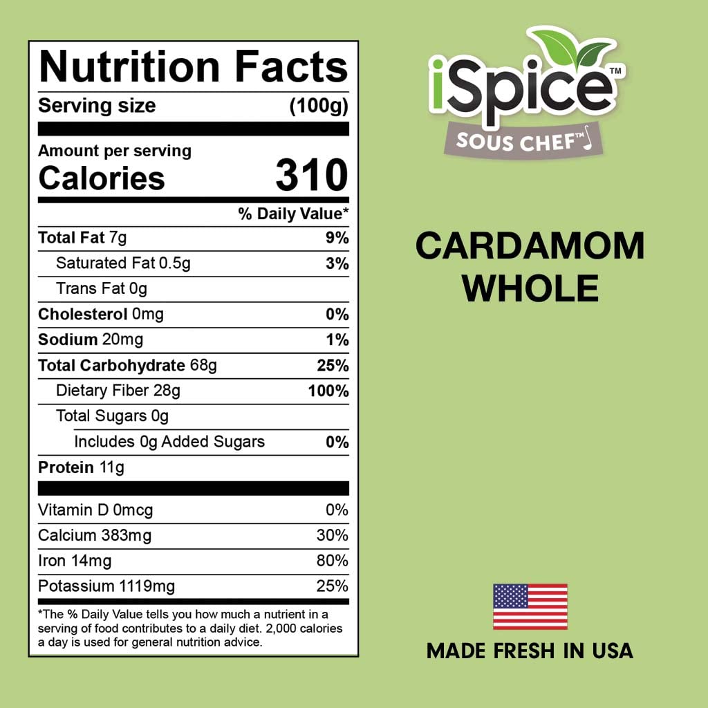 iSpice Cardamom seeds aromatic pods ready to elevate curries and desserts