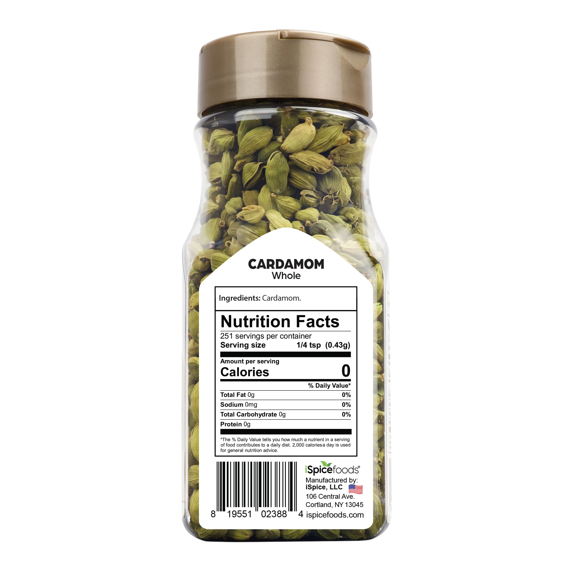 iSpice Cardamom seeds ground in mill for quick seasoning