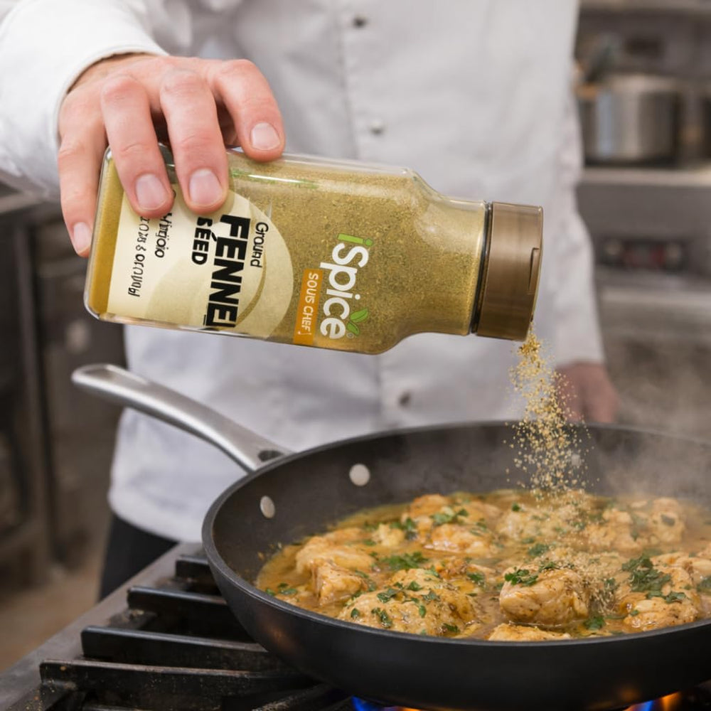 Curry dish idea enhanced by iSpice fennel powder for depth and aroma.