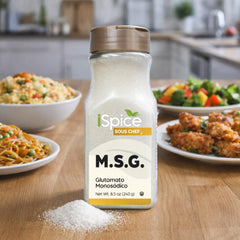 iSpice MSG Seasoning sprinkle over dish for aroma and savory depth.