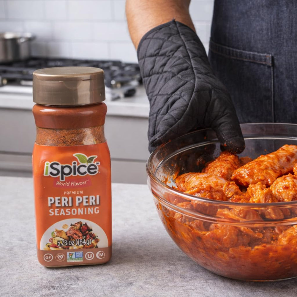 iSpice Peri Peri seasoning with vegetables adds zest.