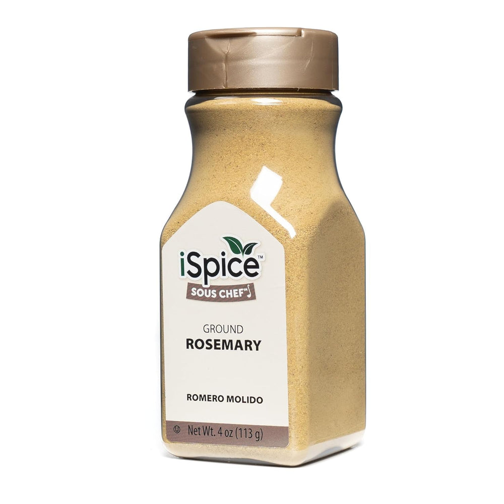 iSpice Rosemary Ground 4 oz package with label, ideal for everyday cooking flavor.