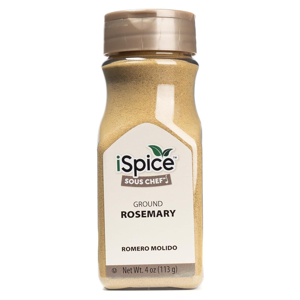 iSpice Rosemary Ground bottle label, kosher-certified for confident kitchen use.