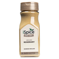 iSpice Rosemary Ground bottle label, kosher-certified for confident kitchen use.