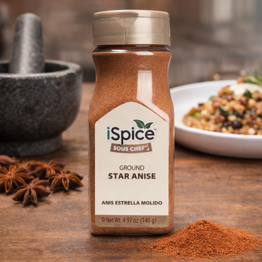 iSpice Soups Star Anise broth in bowl for depth and aroma.