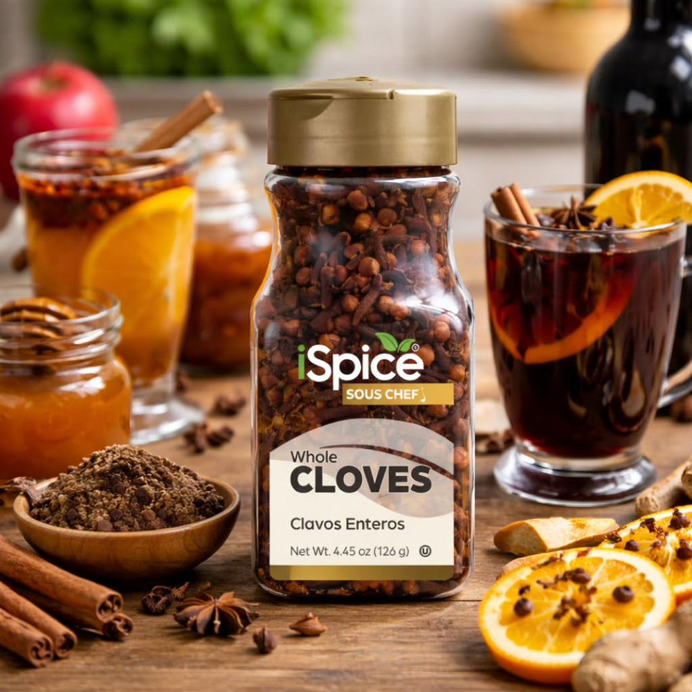 iSpice whole cloves in a stew pot for warming aromas