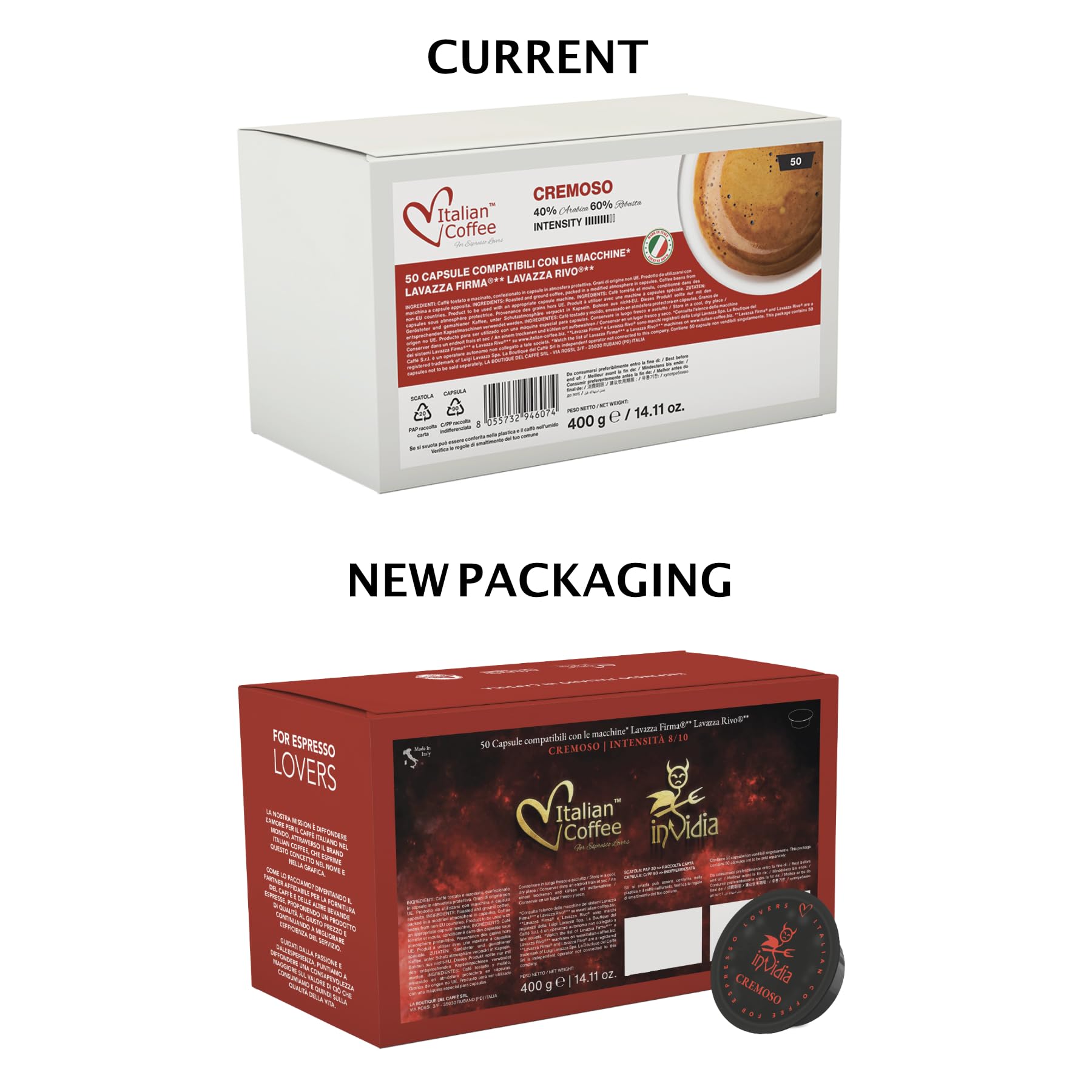Italian Coffee For Espresso Lovers pods designed for RIVO machines for easy espresso.