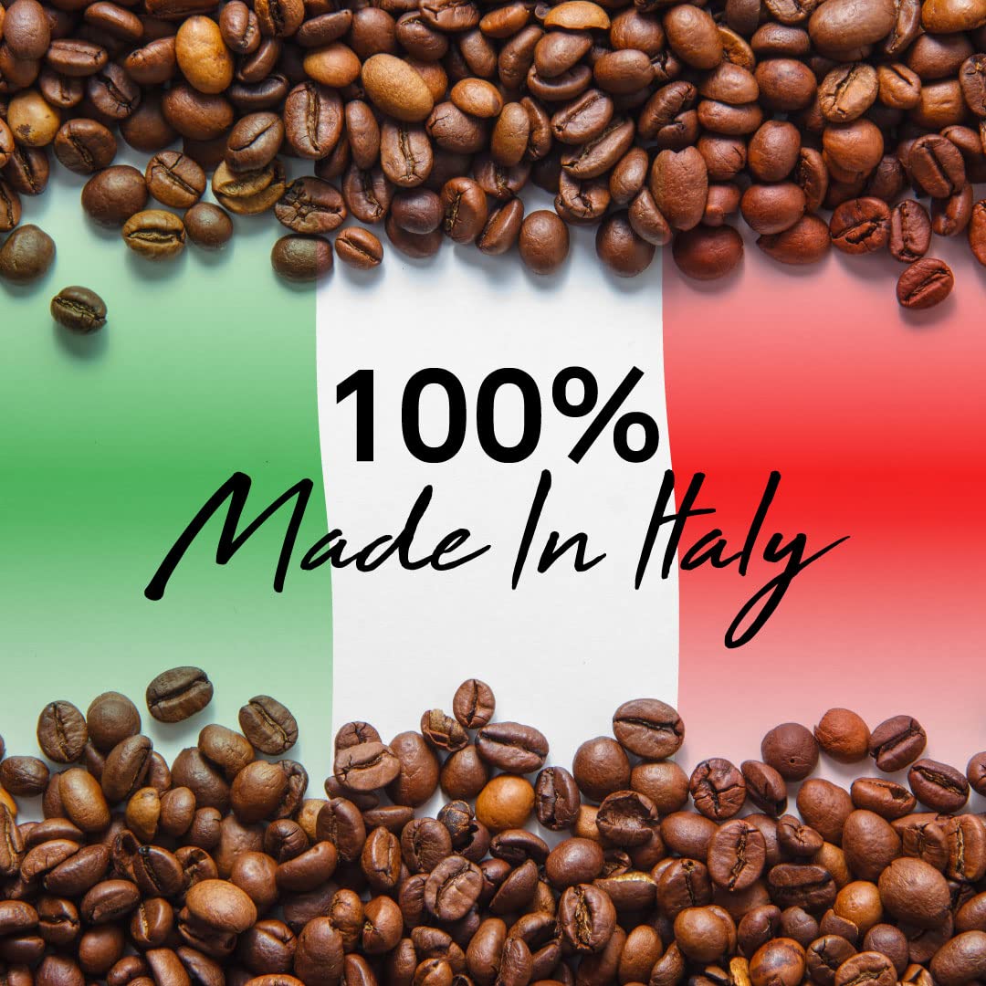Italian Coffee for Espresso Lovers capsules compatible with Verismo, CBTL, Caffitaly, and K-Fee machines.