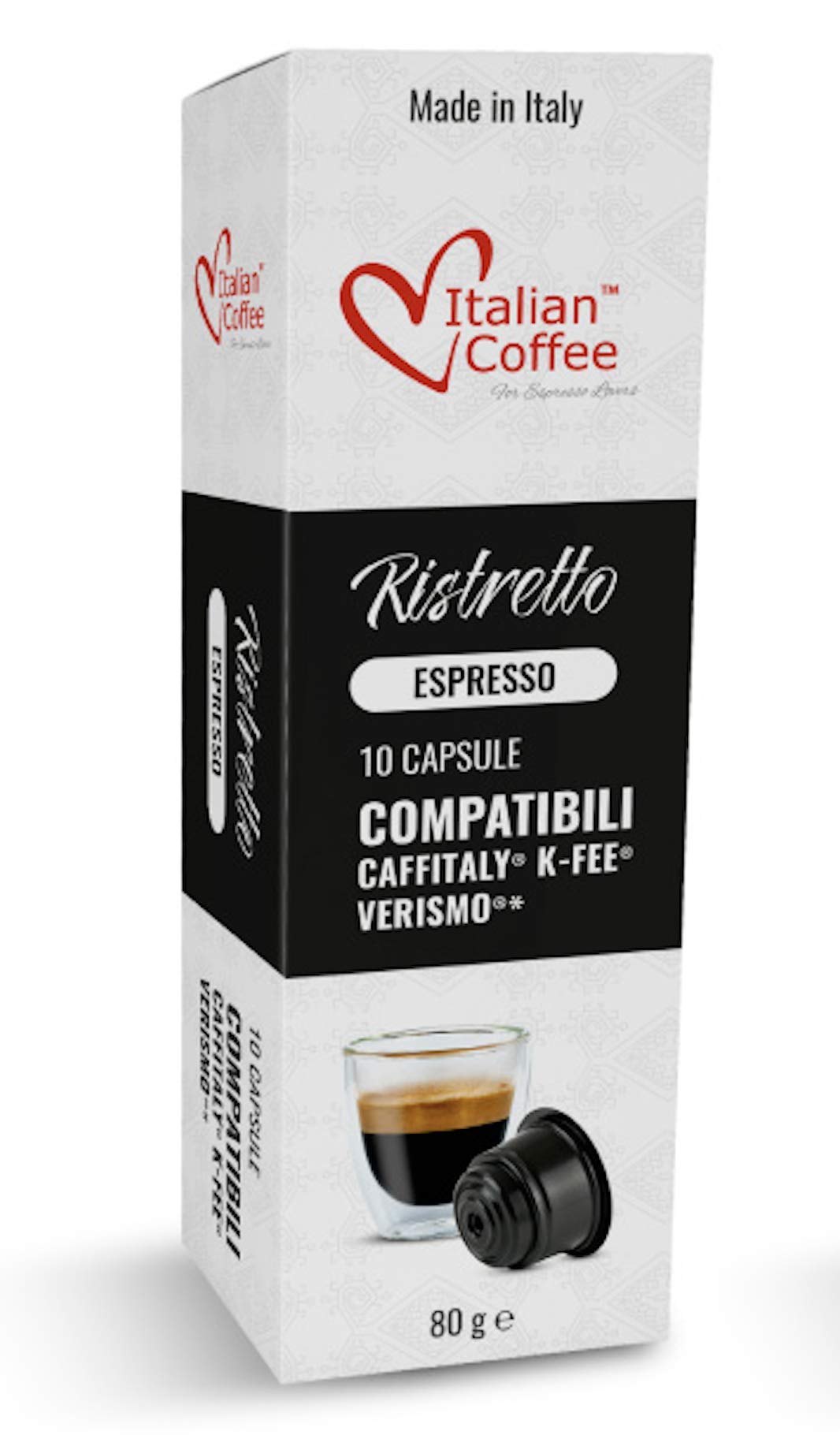 Italian Coffee For Espresso Lovers Ristretto 80-pod bundle delivers bold espresso at home.