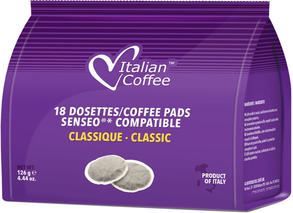 Italian Coffee Senseo pads kitchen scene with Senseo machine