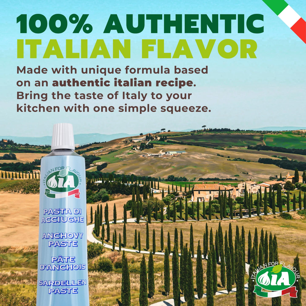 Italian for Flavour IA anchovy paste stays fresh after opening when refrigerated.