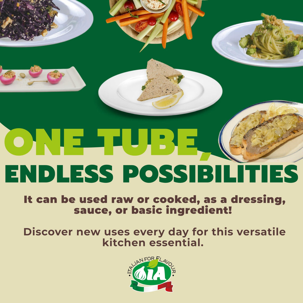 Italian for Flavour IA anchovy paste enriches compound butters with deep aroma.