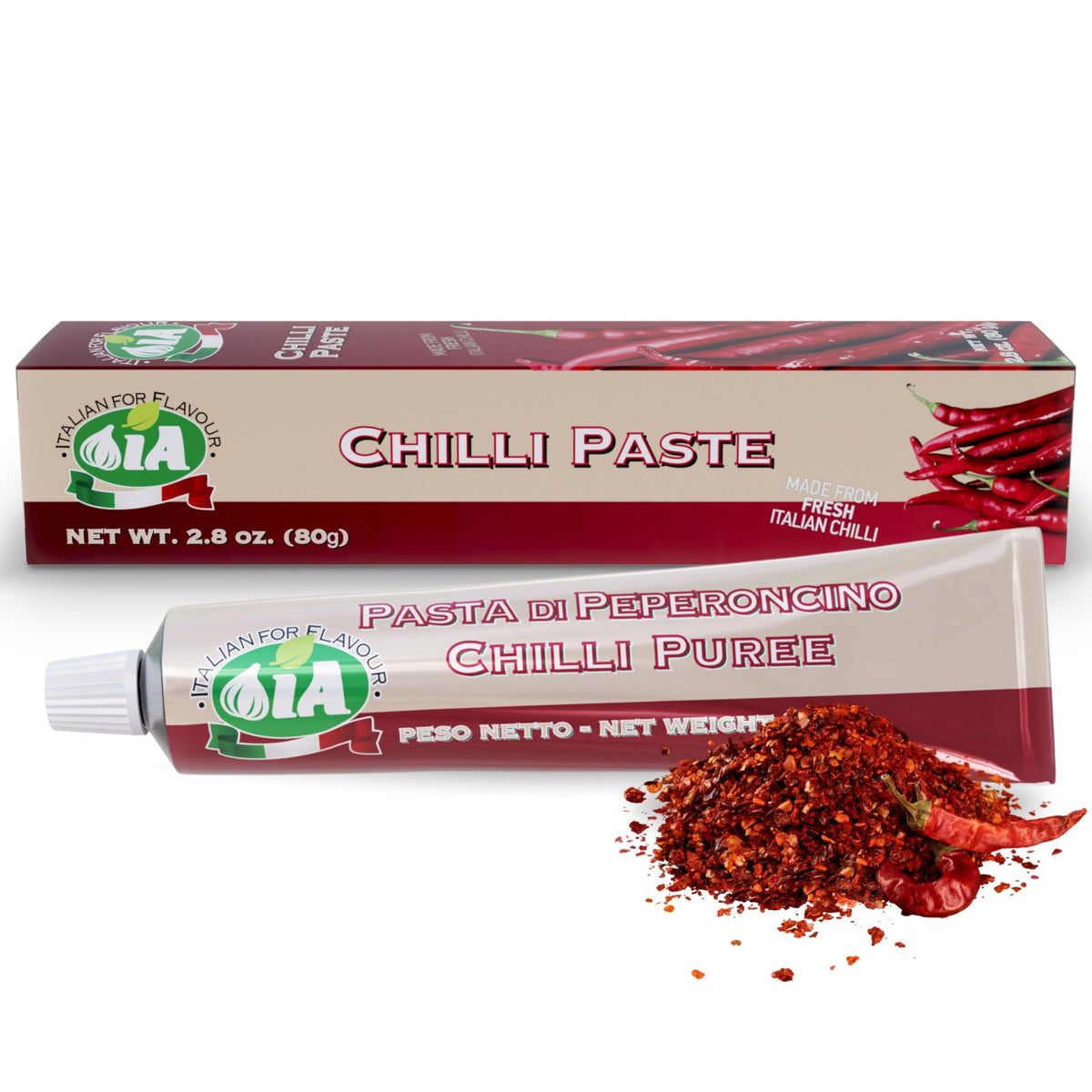 IA Chilli Paste tube ready-to-use boosts sauces with bold Italian flavor.