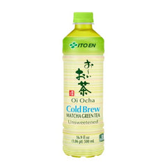 ITO EN Oi Ocha Matcha Green Tea packaging with 12 bottles signals family-sized convenience.