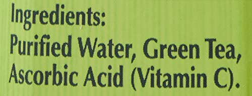 Ito En Oi Ocha unsweetened ingredients label close-up showing non-GMO and no sugar